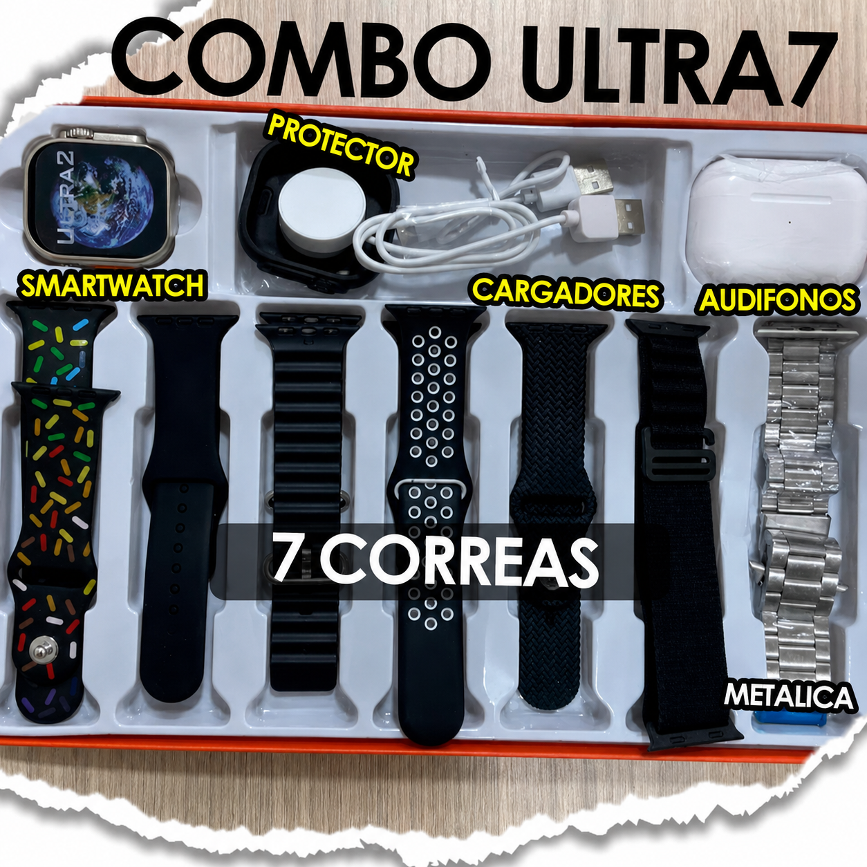Combo De Reloj Inteligente Ultra 7